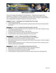 Player Evaluation Outline - Ontario Ringette Association