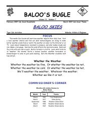 BALOO'S BUGLE - US Scouting Service Project
