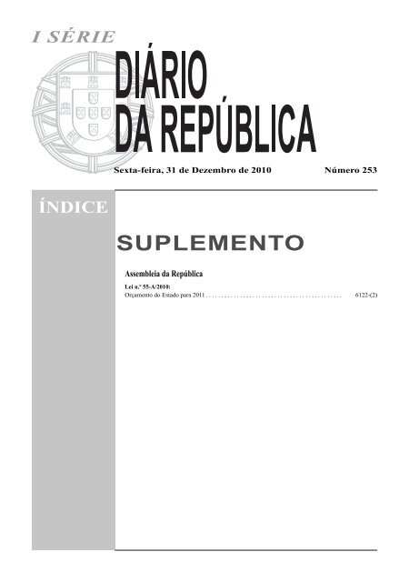 Lei n.Âº 55-A/2010 - Portal das FinanÃ§as