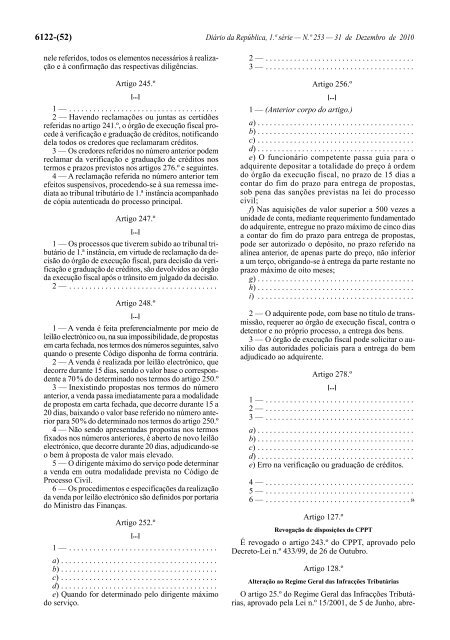 Lei n.Âº 55-A/2010 - Portal das FinanÃ§as