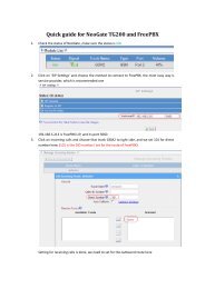 Quick guide for NeoGate TG200 and FreePBX - IPChitChat