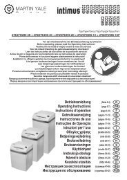 Intimus Pro and Crypto 45 60 90 Handbuch - Aktenvernichter