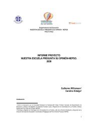 informe proyecto nuestra escuela pregunta su opiniÃ³n-nepso. 2009