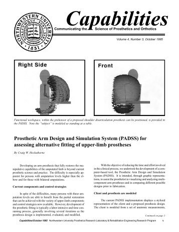 Prosthetic Arm Design and Simulation System - RERC on ...