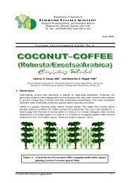 Coconut-Coffee (Robusta/Excelsa/Arabica) Cropping Model