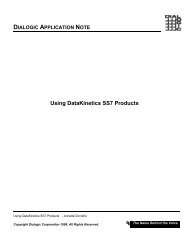 Using DataKinetics SS7 Products - CompTek