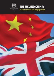 The UK and China: A Framework for Engagement