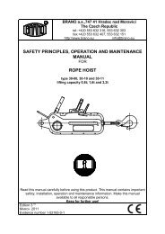 safety principles, operation and maintenance manual rope hoist