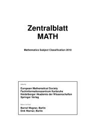 Zentralblatt MATH