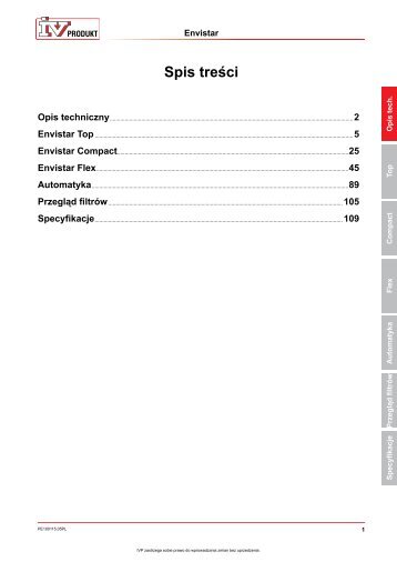 Katalog central wentylacyjnych Envistar - Ena Went