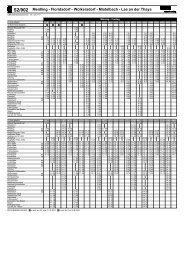 aktueller Fahrplan 2008