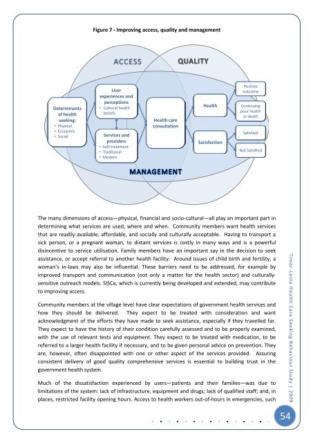 Timor-Leste Health Care Seeking Behaviour Study - Secretaria de ...