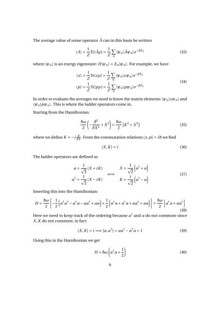 Density Matrix for Harmonic Oscillator