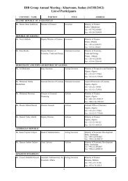 List of Participants - Islamic Development Bank