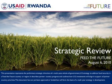 Rwanda Strategic Review - Feed the Future