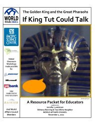 If King Tut Could Talk - World Affairs Council