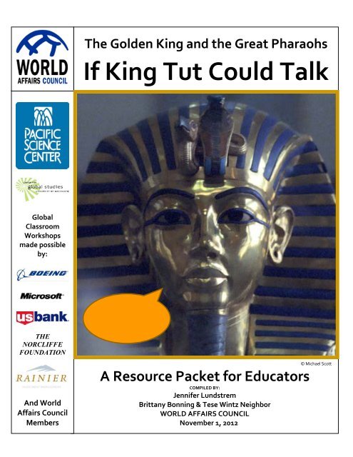 If King Tut Could Talk - World Affairs Council