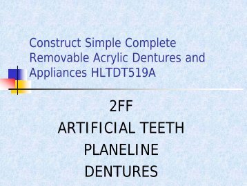 Full Dentures 1.pdf - Randwick College Wiki