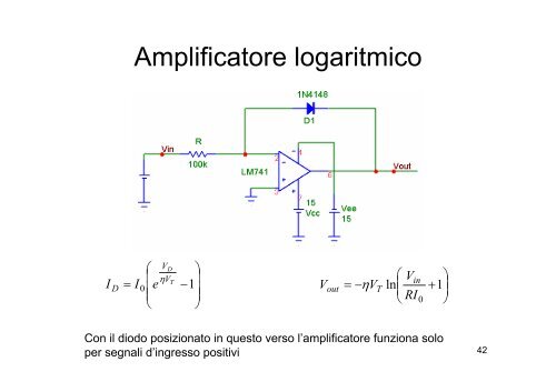 Realizzazione di circuiti con amplificatori operazionali