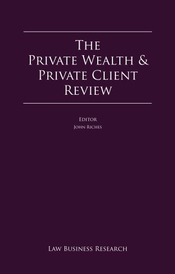 The Private Wealth & Private Client Review - Andreas Neocleous & Co