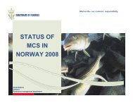 STATUS OF MCS IN NORWAY 2008 - International MCS Network