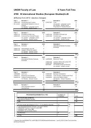 4790 Bachelor of Laws degree course (Full-time) - UNSW Law