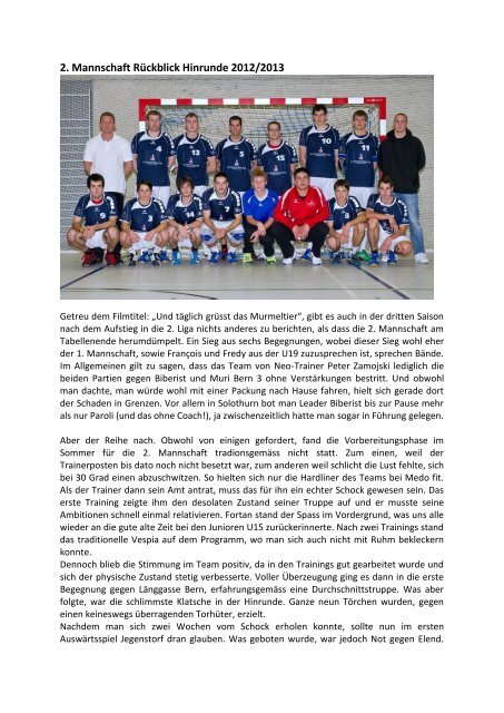 Bulletin Winter 12-13 - KTV Visp Handball