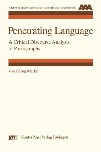 Penetrating Language. A Critical Discourse Analysis ... - narr-shop.de