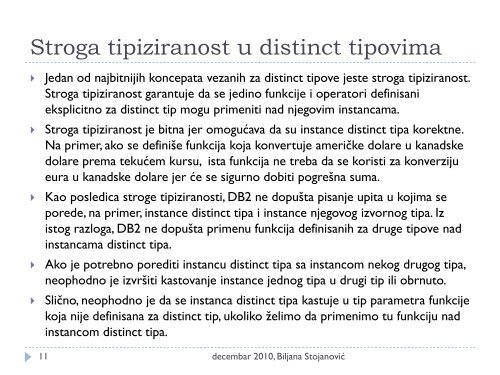 Distribuirane i objektne baze podataka - Ncd.matf.bg.ac.rs