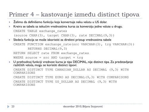 Distribuirane i objektne baze podataka - Ncd.matf.bg.ac.rs