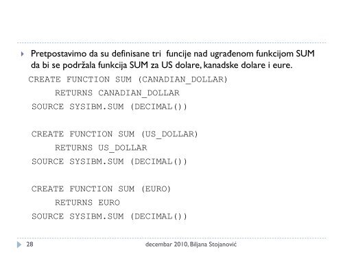 Distribuirane i objektne baze podataka - Ncd.matf.bg.ac.rs