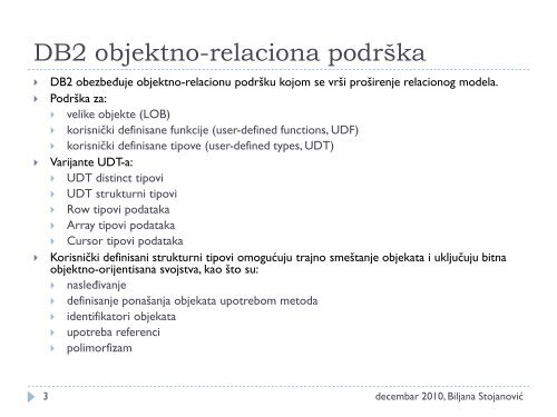 Distribuirane i objektne baze podataka - Ncd.matf.bg.ac.rs