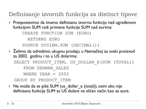 Distribuirane i objektne baze podataka - Ncd.matf.bg.ac.rs