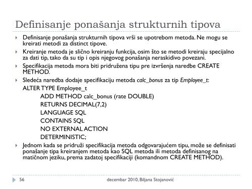 Distribuirane i objektne baze podataka - Ncd.matf.bg.ac.rs