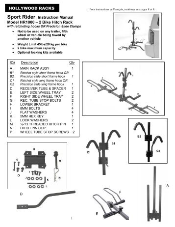 SportRider 2 bike - Hollywood Racks