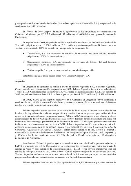 Reporte anual 2008 - Reforma