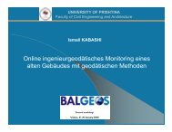 Online ingenieurgeodÃ¤tisches Monitoring eines alten ... - BALGEOS