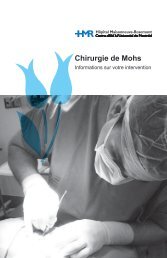 Chirurgie de Mohs : informations sur votre intervention
