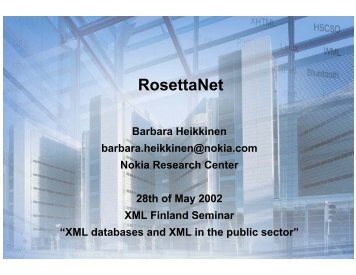 RosettaNet - XML Finland