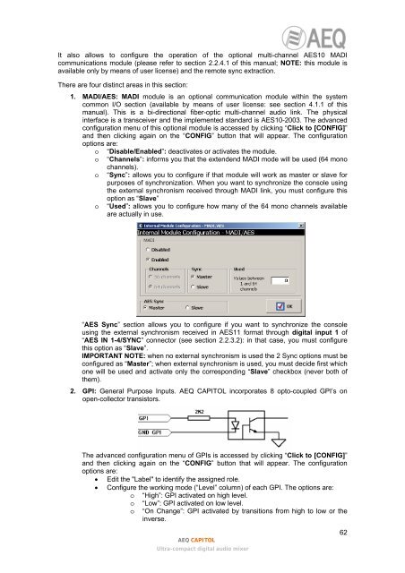 Manual - AEQ International