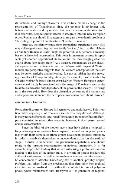 Nation-Building and Contested Identities: Romanian & Hungarian ...