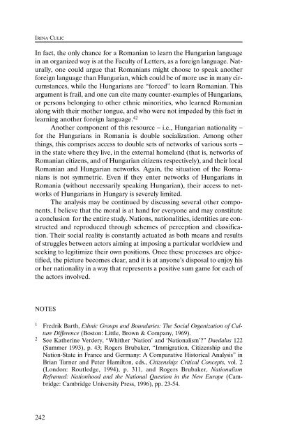 Nation-Building and Contested Identities: Romanian & Hungarian ...