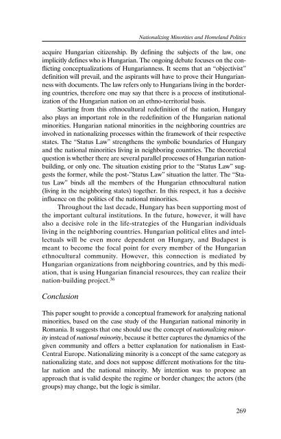 Nation-Building and Contested Identities: Romanian & Hungarian ...