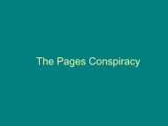 The Pages Conspiracy