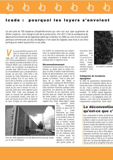 Journal de quartier n 17 dec. 2005 - Bagneux