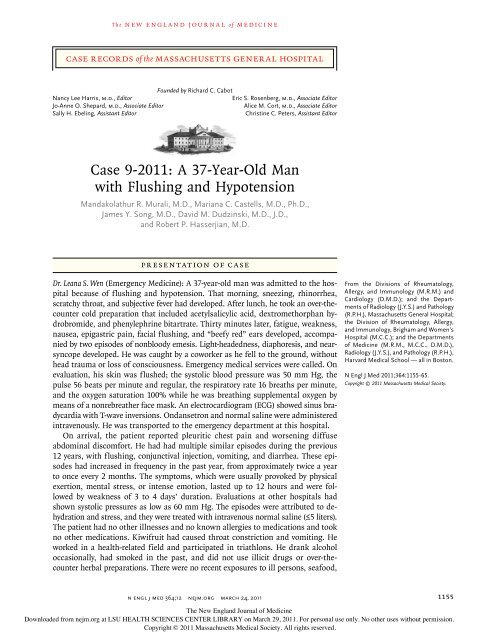 Case 9-2011: A 37-Year-Old Man with Flushing and ... - AInotes