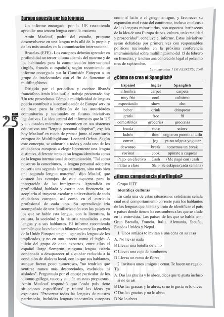 Revista 25 aniversario - eoi de salamanca - Junta de Castilla y León