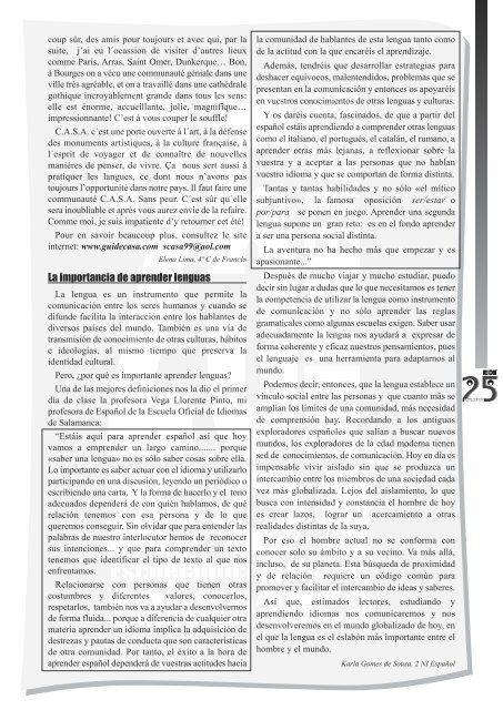 Revista 25 aniversario - eoi de salamanca - Junta de Castilla y León