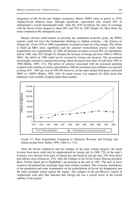 Lessons Learned from the Soviet Experience in ... - Cornwallis Group