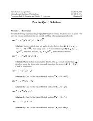 Practice Quiz 1 Solutions